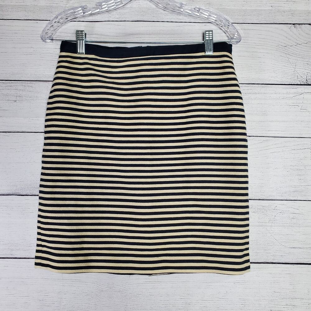 Loft Skirt Size 4 Striped Pencil Skirt